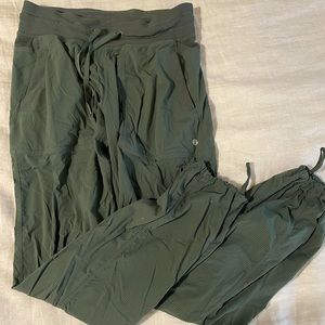 Green Lululemon Studio Pants